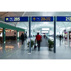 Miniature-7 Dispensador automático de gel hidroalcohólico autoportante para aeropuertos y estaciones de tren DSV-TO