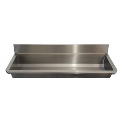 Miniature-2 Wall-mounted stainless steel school washbasin INTER-7-60-D