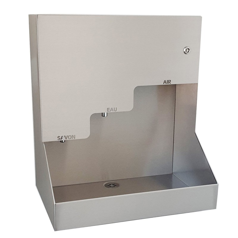 Lave-mains anti-vandalisme 3en1 inox