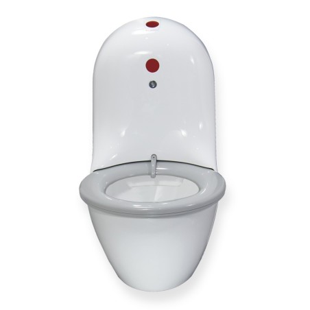 WC suspendu HYGISEAT sans bride à lavage automatique pour lieux publics