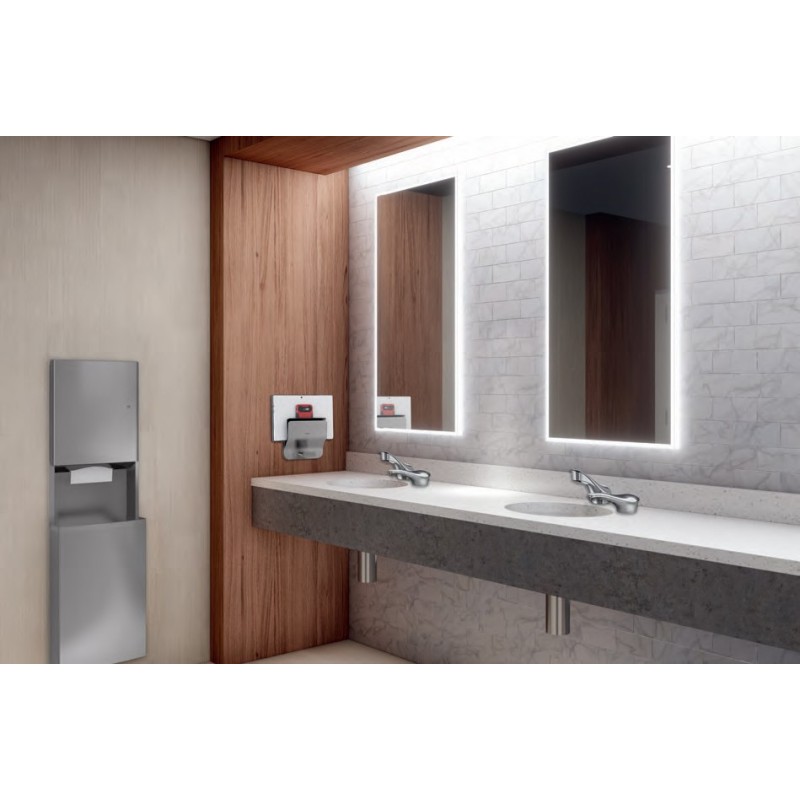 Combinado empotrado dispensador papel y basura NOVA - SUPRATECH