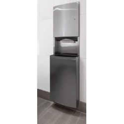 Miniature-1 Wall-mounted recessed paper towel dispenser and bin BO-43944 BO-43944