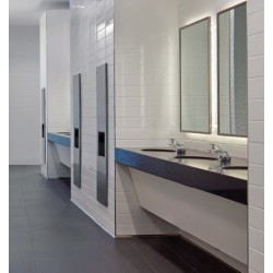 Miniature-2 Built-in stainless steel unit BO-3803 with a modern and practical design, featuring a paper towel dispenser and waste bin BO-3803