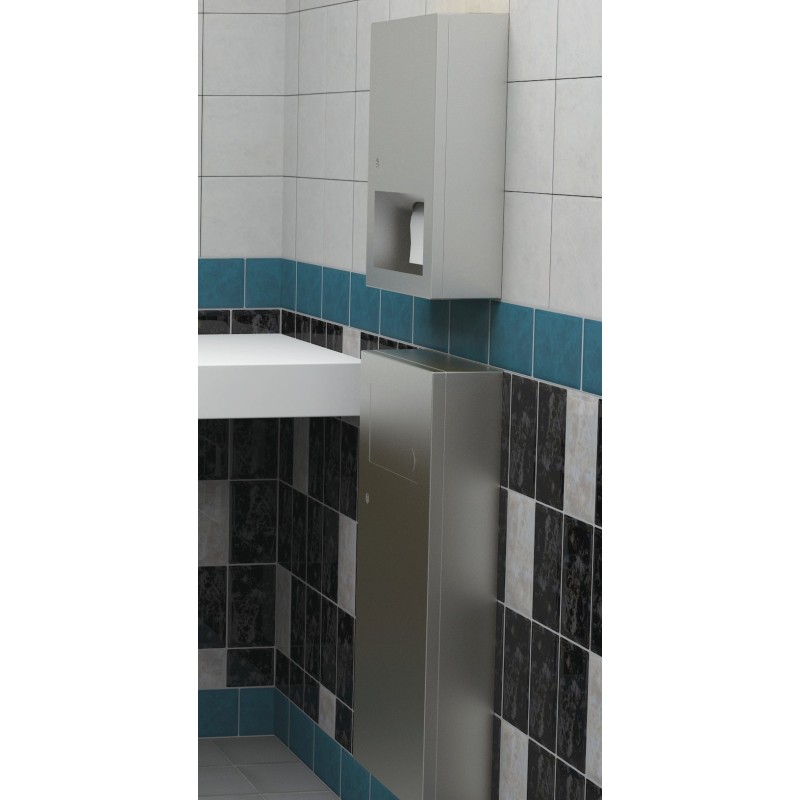 Dispensador toalla de papel de pared de acero inoxidable - SUPRATECH