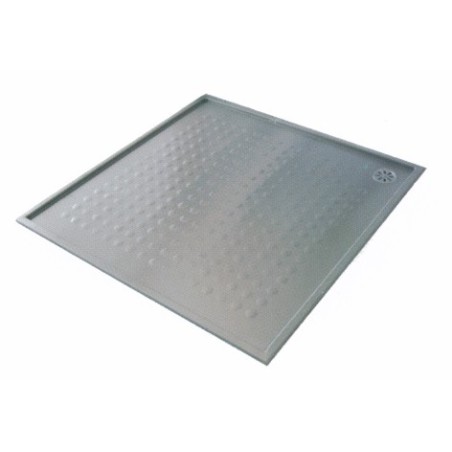 Plato de ducha extraplano de acero inoxidable