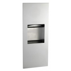 Miniature-1 Combi encastrable inox papier réceptacle surface lisse sans serrure BO-36903