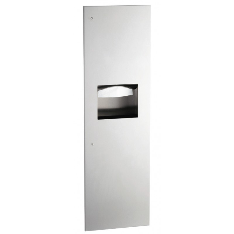Recessed Paper Towel Dispenser/Waste Receptacle