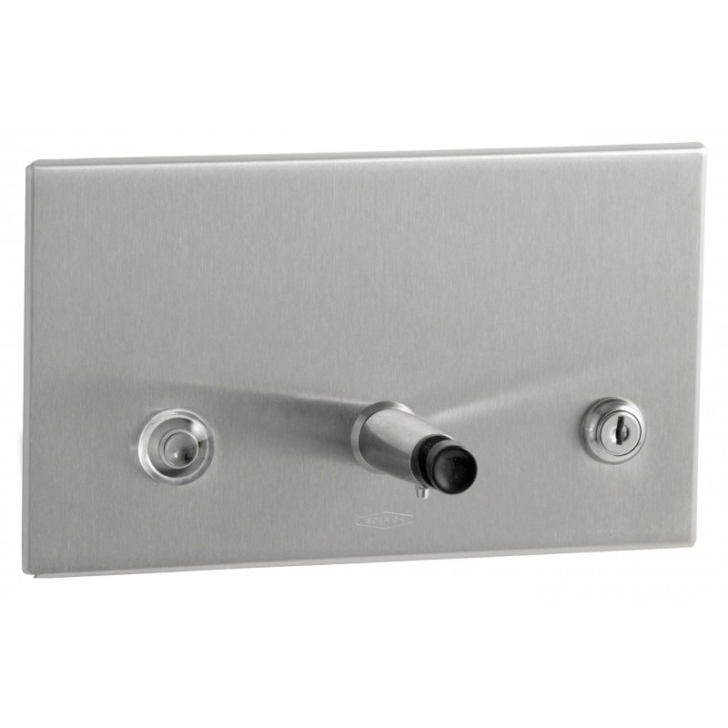 Photo Distributeur savon inox mural encastré BO-306 finition brossé BO-306