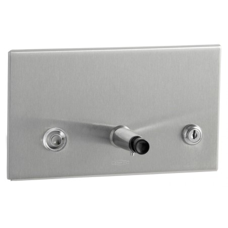 Distributeur savon inox mural encastré BO-306 finition brossé