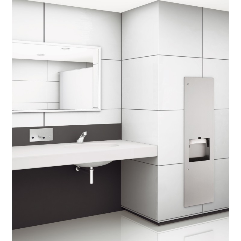 Distributeur de savon encastré inox pour collectivités, écoles...