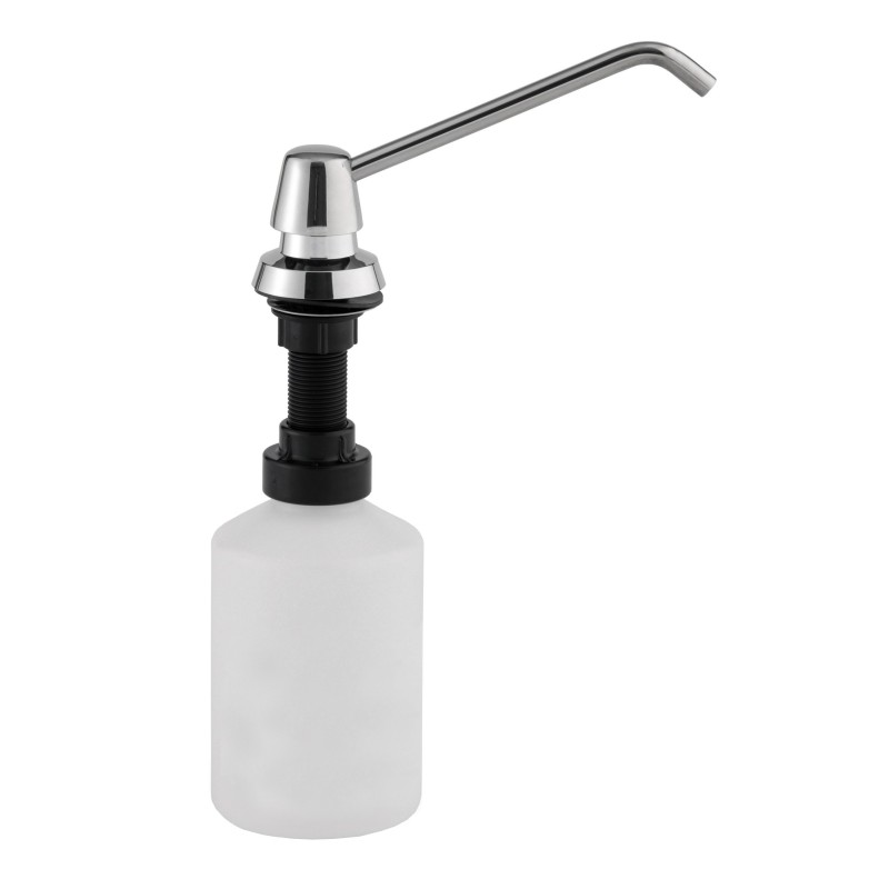 Dispensador de jabón líquido incorporado de 0,6L con pico móvil Dispensador de jabón líquido incorporado de 0,6L con pico móvil