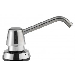 Miniature-3 Liquid soap dispenser on washbasin stainless steel push button concealed lock BO-822