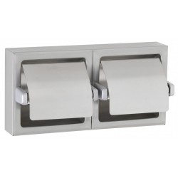 Miniature-1 Double porte rouleaux WC mural inox brossé BO-6999