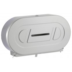 Miniature-1 Porte rouleau WC Jumbo double inox pour collectivités BO-2892