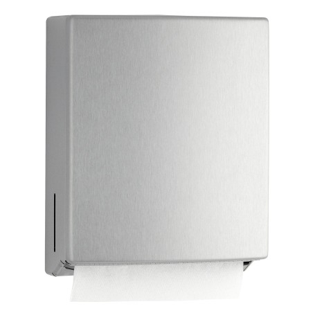 Dispensador de toallas de papel de pared de acero inoxidable para distribuir el papel sin atascos ni roturas