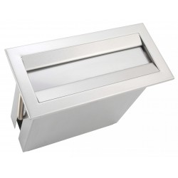 Stainless steel hand paper towel dispenser counter-top recessed or vertically