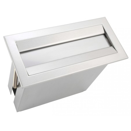 Stainless steel hand paper towel dispenser counter-top recessed or vertically