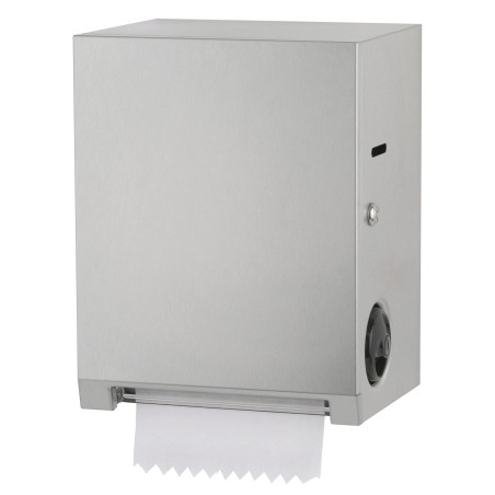 Distributeur inox de rouleau essuie-mains à découpe automatique autocut