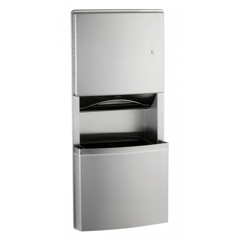 Photo Combinación de dispensador de toallas y receptáculo de diseño NOVA BO-4369