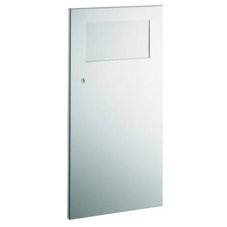 Poubelle encastrée à clapet frontal inox