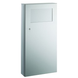 Wall mounted stainless steel with frontal flap PUSH 12 L