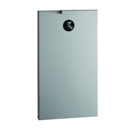 Recessed women hygiene waste receptacle
