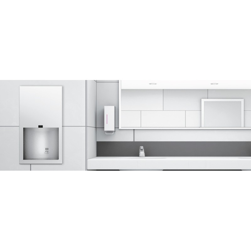 Brushed stainless steel HIGH SPEED automatic semi-recessed