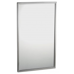 Mirror with stainless steel...