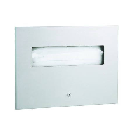 Distributeur inox de papiers couvre siège WC encastrable