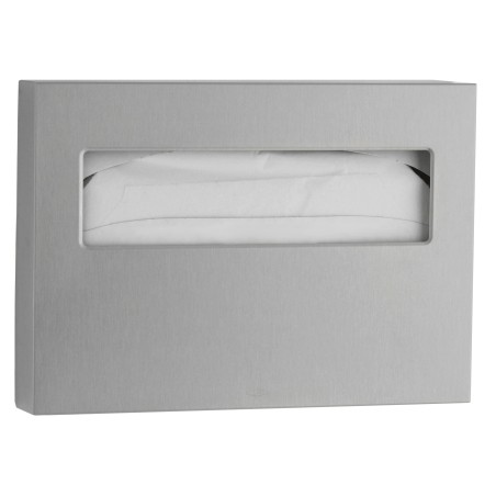 Stainless steel toilet seat cover dispenser