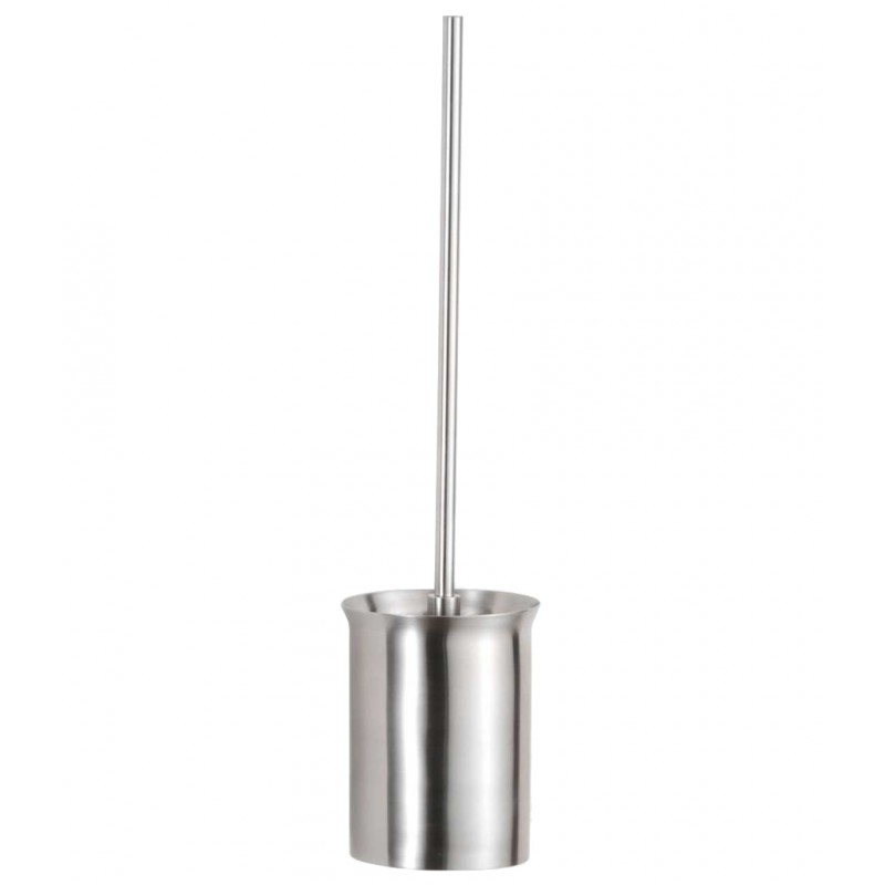 Photo Brushed stainless steel toilet brush holder, robust design BO-544