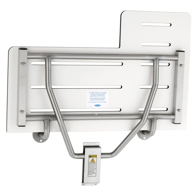 Asiento de ducha plegable reversible