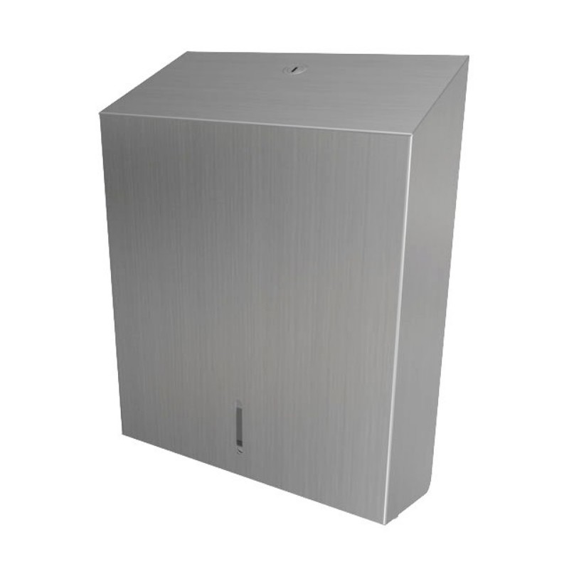 Photo Dispensador de toallas de papel de pared de acero inoxidable O-MEGA de gran capacidad DI-805