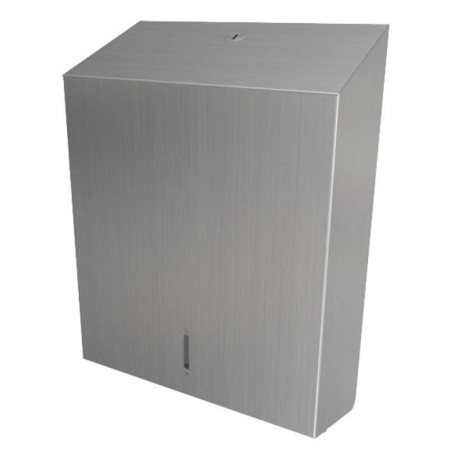 Paper towel dispenser mural stainless steel sheet by sheet O-MEGA grand capacity