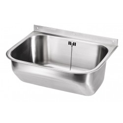 Utility sink with upstand for wall mounting