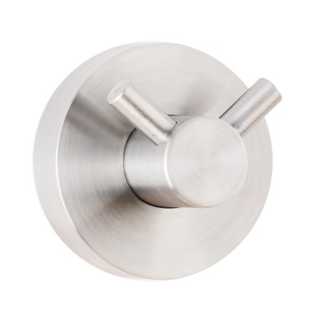Double vandal-proof stainless steel coat hook