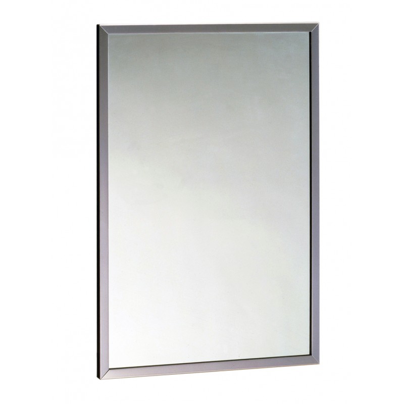 Photo Miroir cadre inox poli brillant B-165 1824