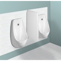 Miniature-1 Automatic flangeless urinal DOMINO with wide bowl S17