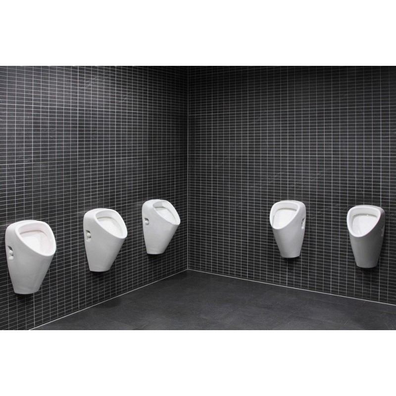 Smart urinal GOLEM with automatic rinsing