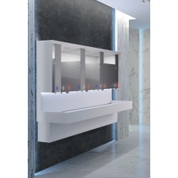 Miniature-1 Modules miroir double HYFLO pour espaces sanitaires design et fonctionnels en collectivités. RES-8502