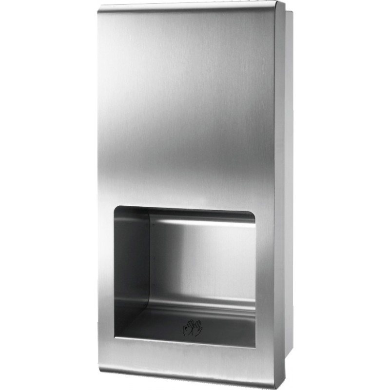 Photo Semi-recessed high-speed hand dryer in stainless steel vandal proof SM-3005
