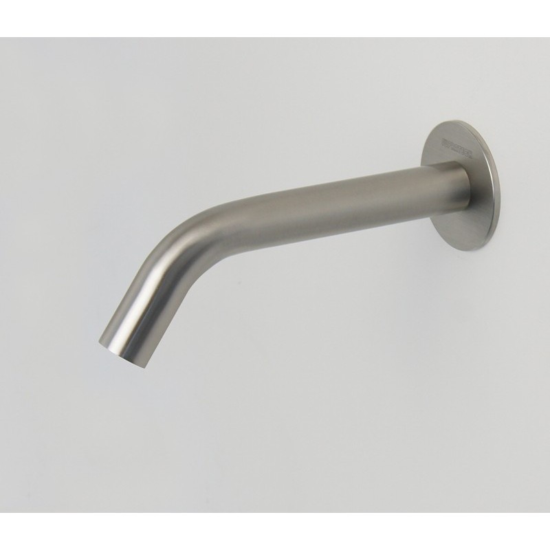 Robinet mural design minimaliste détection dissimulée acier inox AISI 316