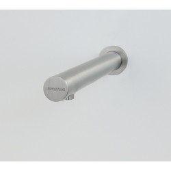 Wall-mounted contact less tap, slick line in stainless steel Wall-mounted contact less tap, slick line in stainless steel