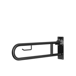 Miniature-3 Grab bar in matt black for seniors and PRM liftable IB-005-S