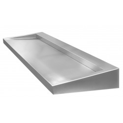 Miniature-1 Collective wash basin in stainless steel wall hung design, accessible PRM and vandal proof L-132