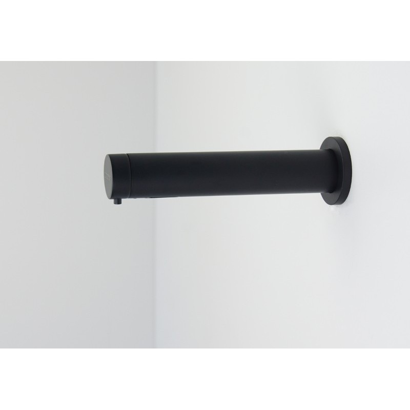 Distributeur de savon automatique mural design noir mat RONDEO