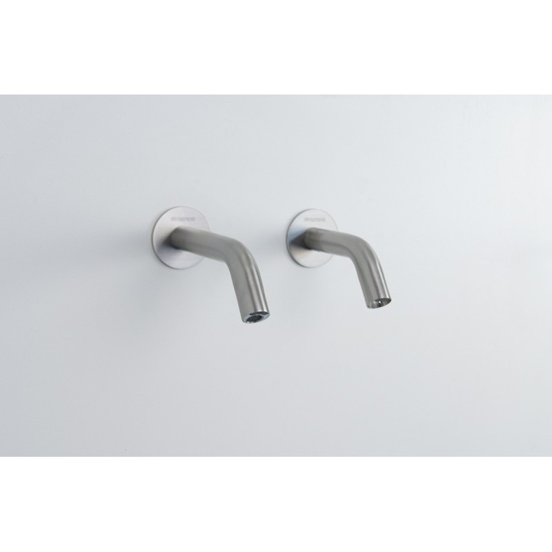 Stainless steel soap dispenser and automatic faucet EXTREME WS cold or pre-mixed water