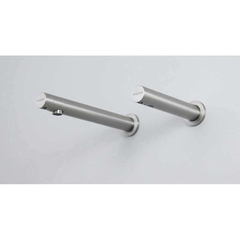 AKWALINE grifo automático de pared de acero inoxidable