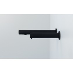 Miniature-2 Robinet mural lavabo sans contact noir mat AKWALINE et distributeur de savon design assorti RONDEO RES-140-N