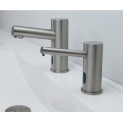 Miniature-2 Distributeur inox savon mousse encastrable ELITE sans contact avec robinet lavabo ELITE design assorti RES-72M-S1
